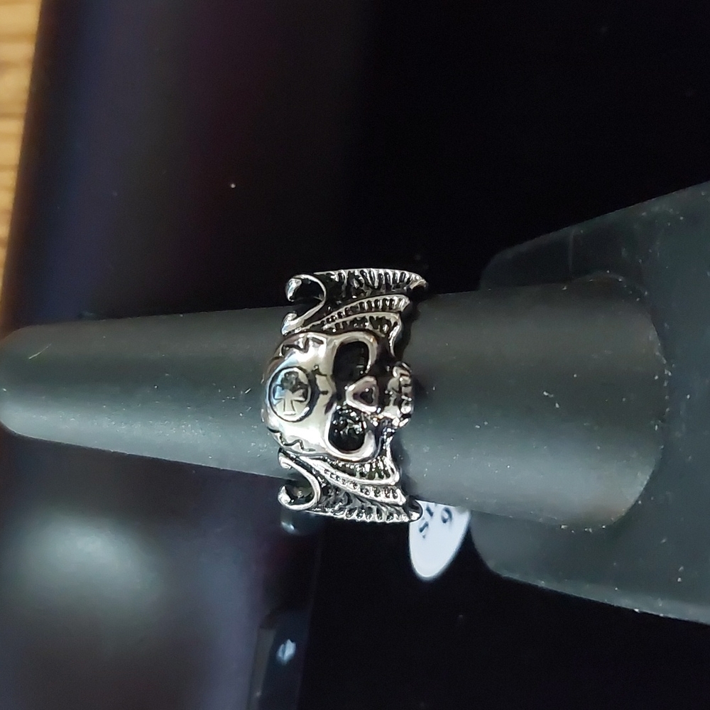 Stainless Skull Ring Sz9